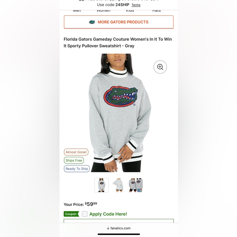 Vintage Florida Gator Pullover